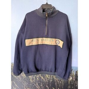 Vintage SDI Sun Valley Idaho Leather Suede Spell Out Mountain Wear Alpine L